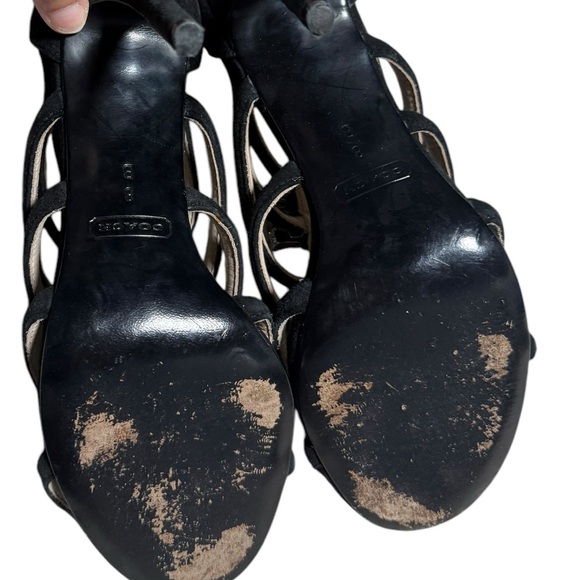 Coach Laila Suede black bow heels size 8 in excellent condition - Picture 7 of 7